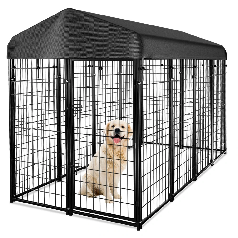 PawGiant Oversized Large Dog Kennel Outdoor Anti-UV Dog Playpen House Fence Pet Crate US (image for) PawGiant Oversized Large Dog Kennel Outdoor Anti-UV Dog Playpen House Fence Pet Crate US